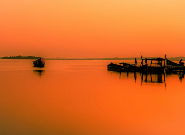 Ggaba beach Golden hour.