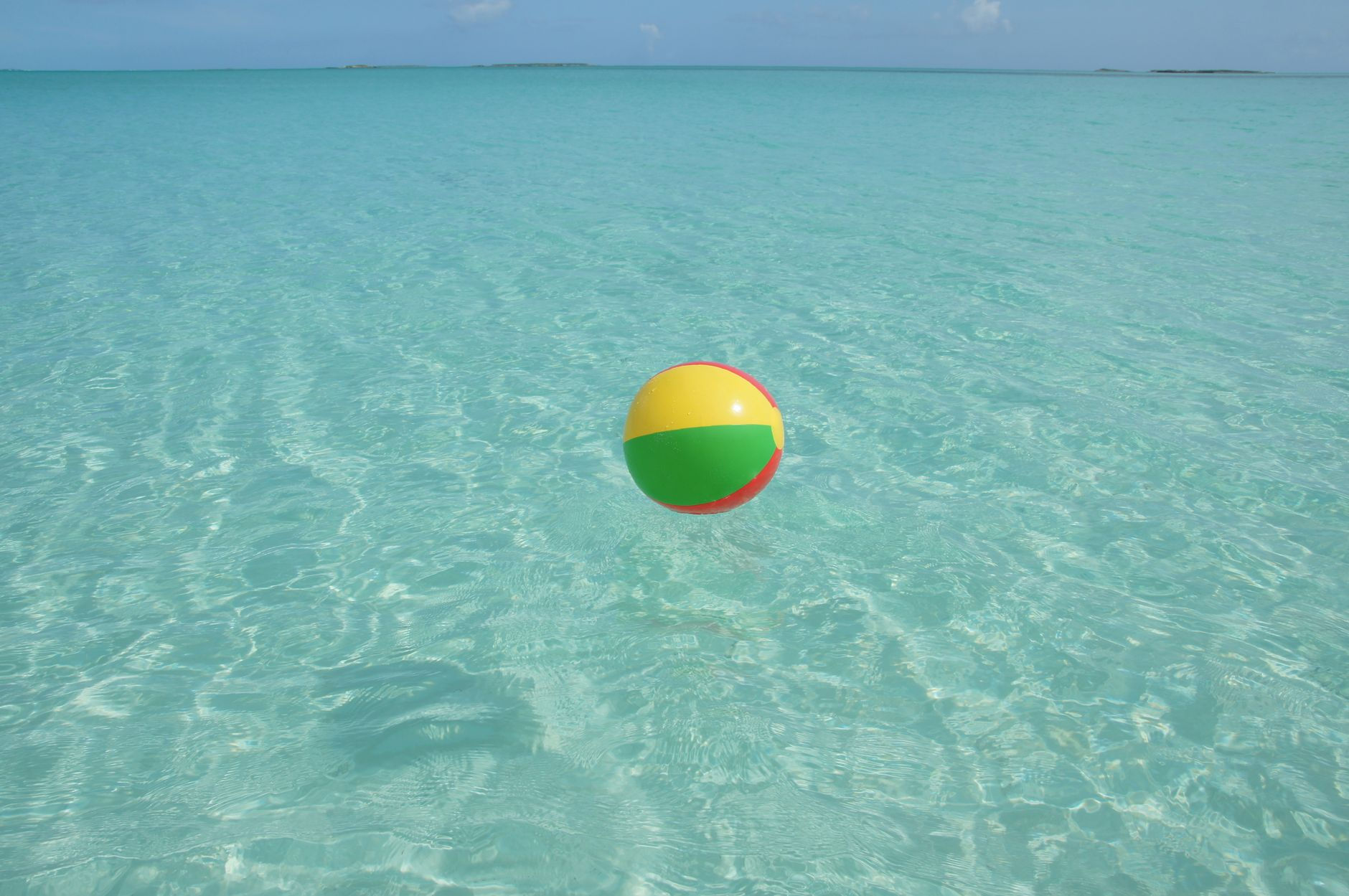 An Exuma turquoise sandbar