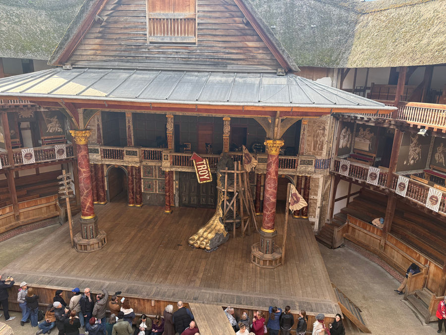 Shakespeare's Globe theatre stage, London