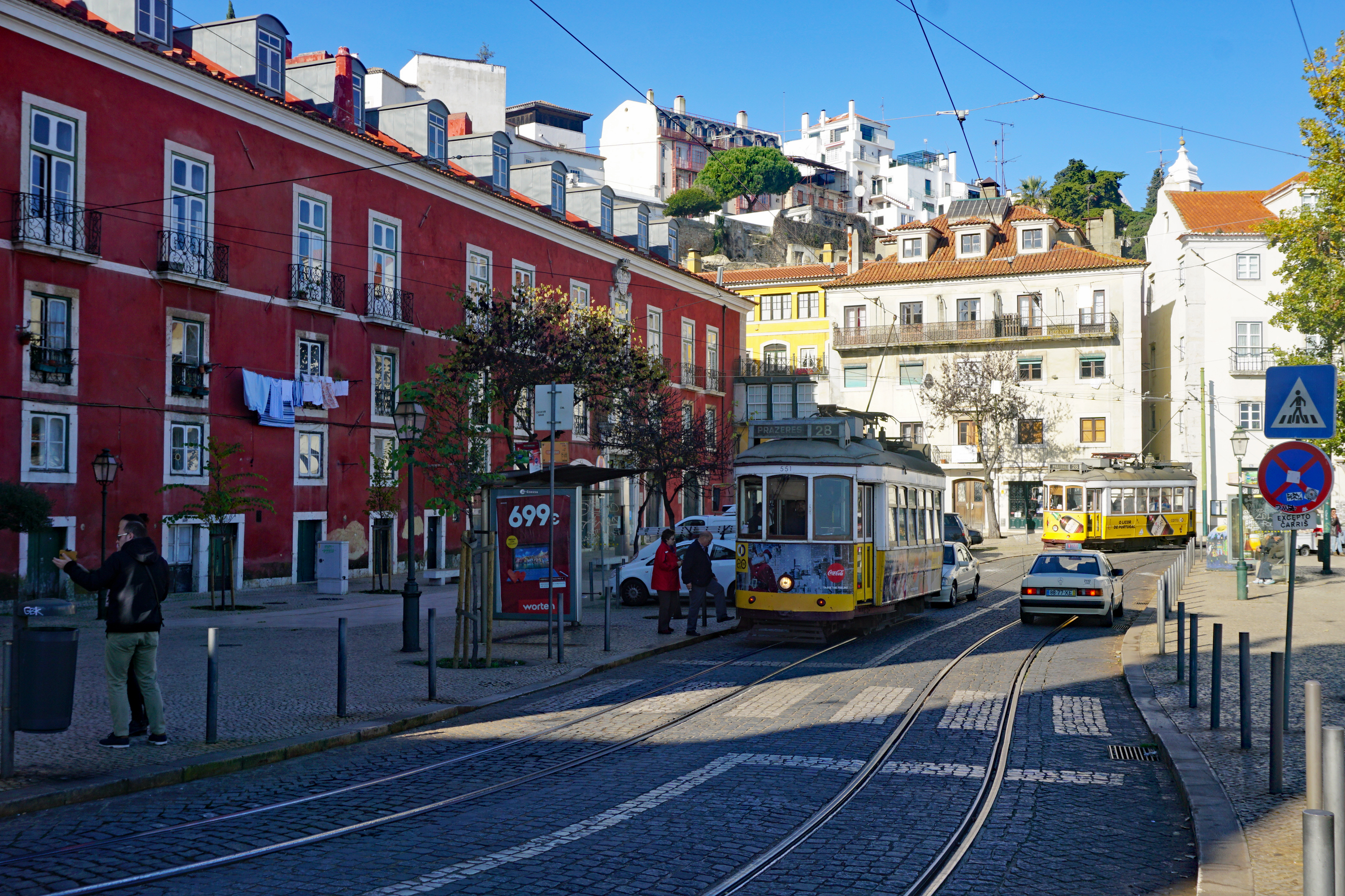 Lisbon tram in Alfama