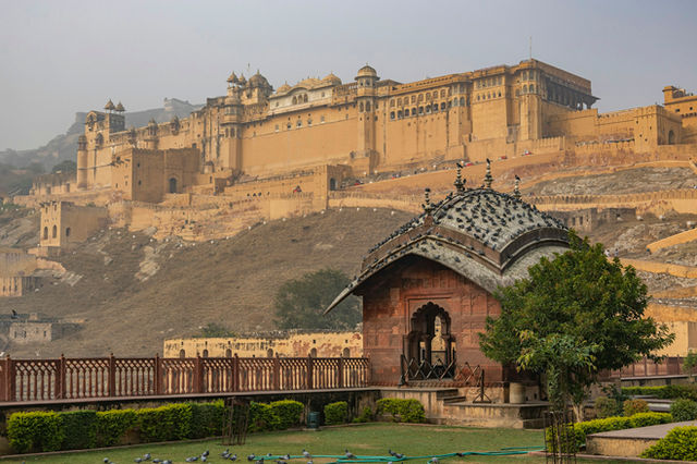 Amber Fort across the valley