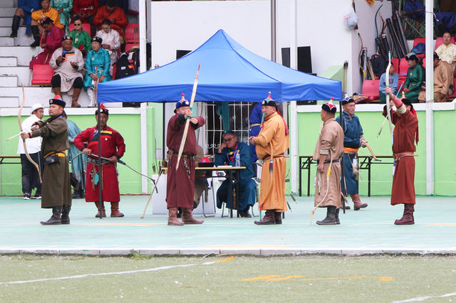 Archery at Naadam 2023, Ulan Bator, Mongolia