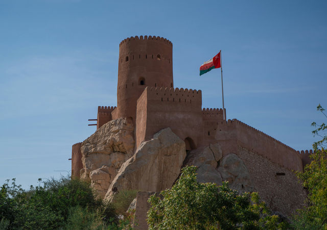 Nakhal fort in Oman, historic building