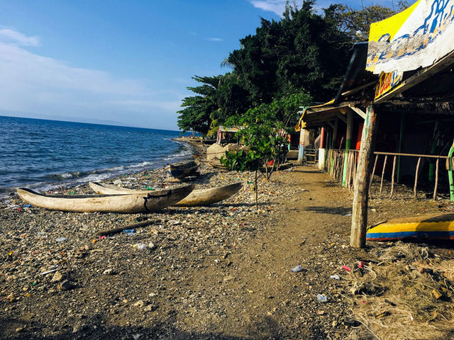 brown wooden house near body of water during daytime
