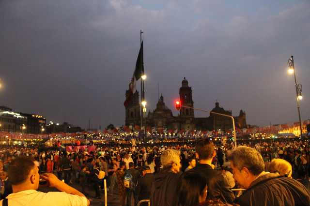 Night of the Dead in the Oaxaca zocalo