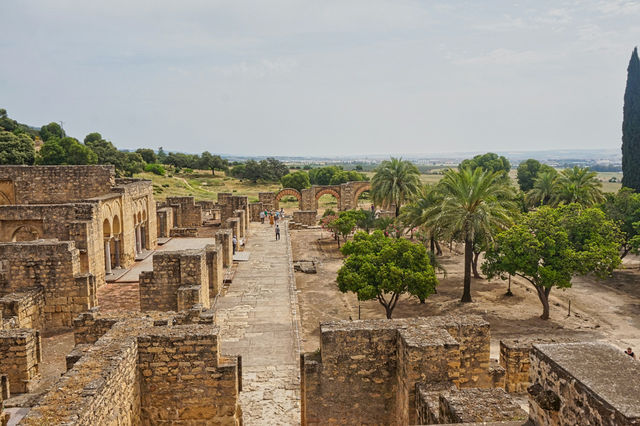 The ruins of the ancient city of pompei