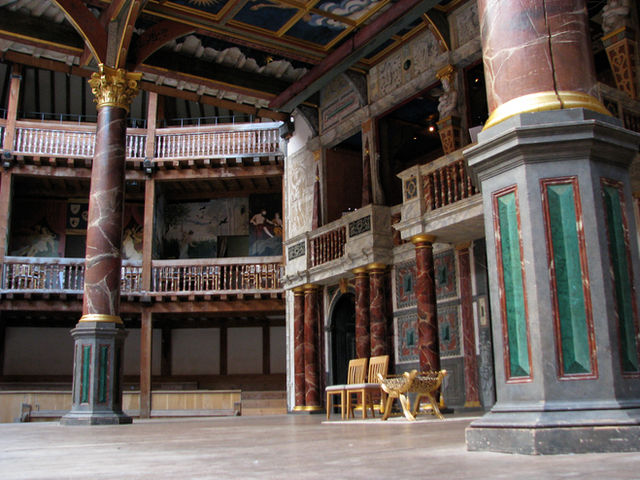 Shakespeare's Globe theatre stage, London