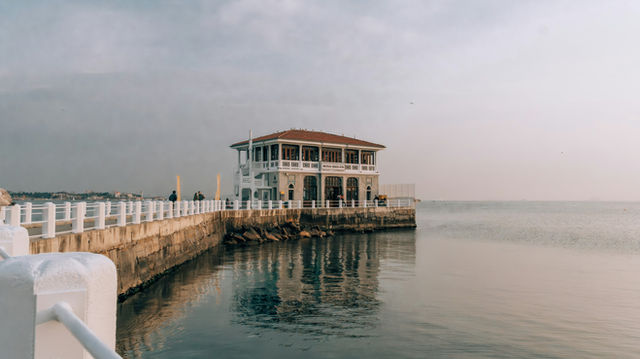 Moda Pier Building in Istanbul on a Calm Day