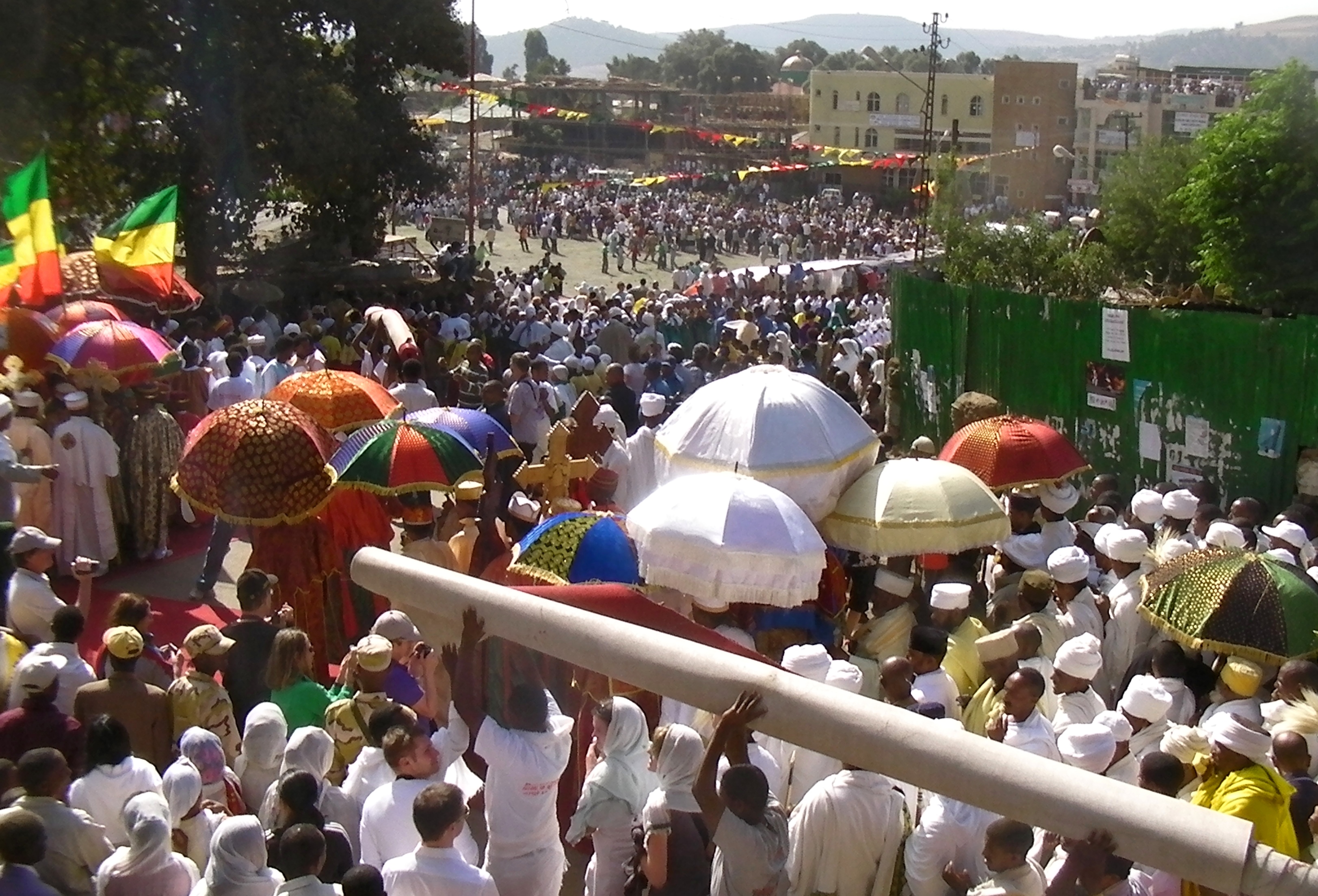 Timkat procession in Gondar
