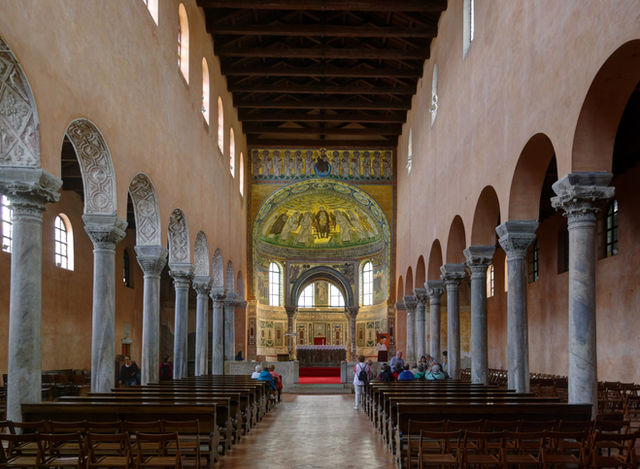 Croatia, Poreč, Euphrasian Basilica, nave
