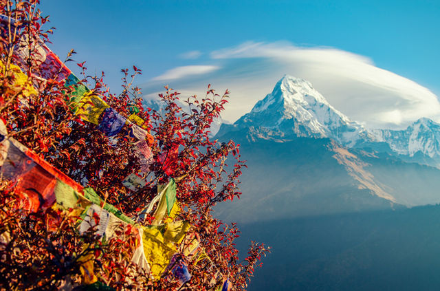 Just looking Annapurna at Poon Hill in Nepal.