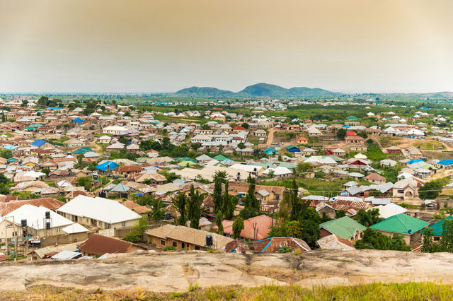 The village down the hill