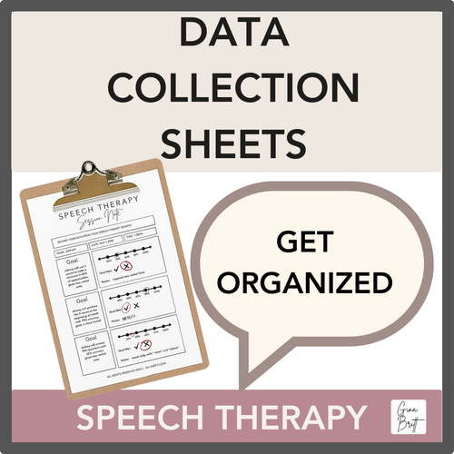 Speech Therapy Data Collection Sheet (editable) | Speech Therapy For Adults