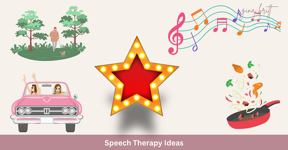 speech therapy ideas