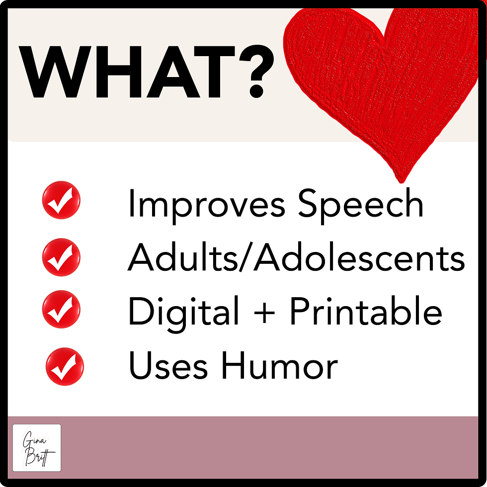 Thumbnail: Valentine's Day Speech Therapy Jokes To Improve Intelligibility Valentine's Day