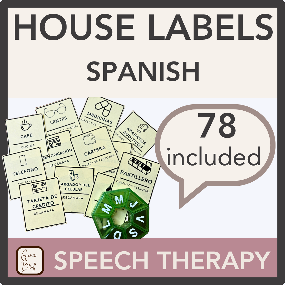 Spanish Labels To Use For Speech Therapy | Bilingual SLP