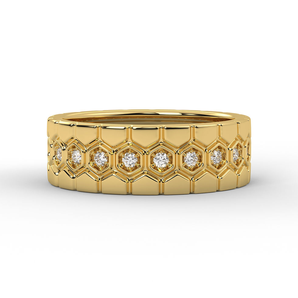 Thumbnail: HexaGleam Flush Ring