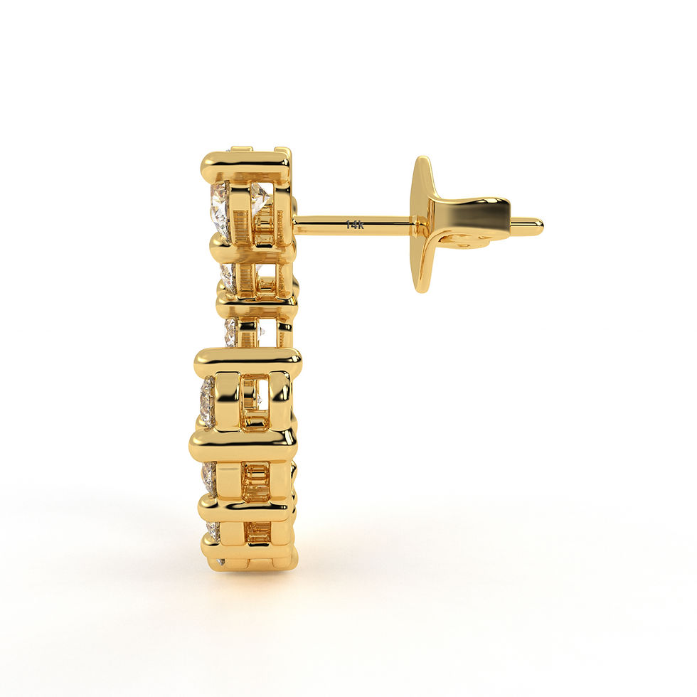 Thumbnail: C Shape Stud Earring