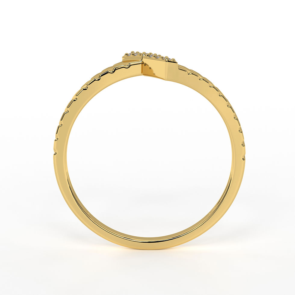 Thumbnail: Sleek Ribbed Ring