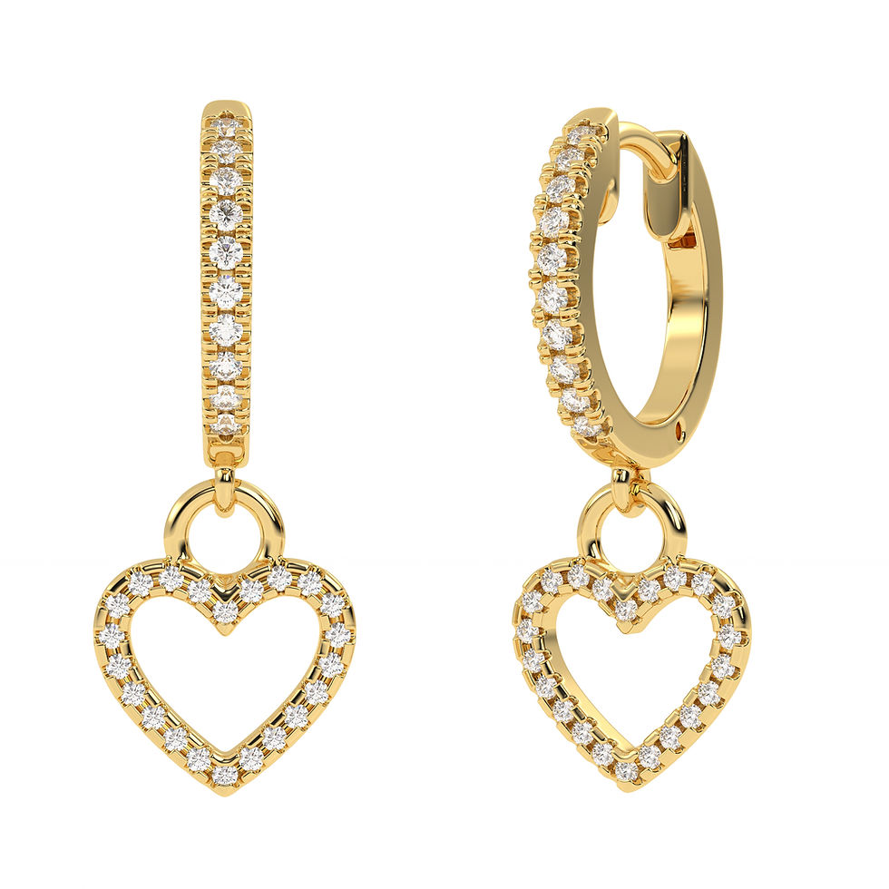 Thumbnail: Heart Drops Earring
