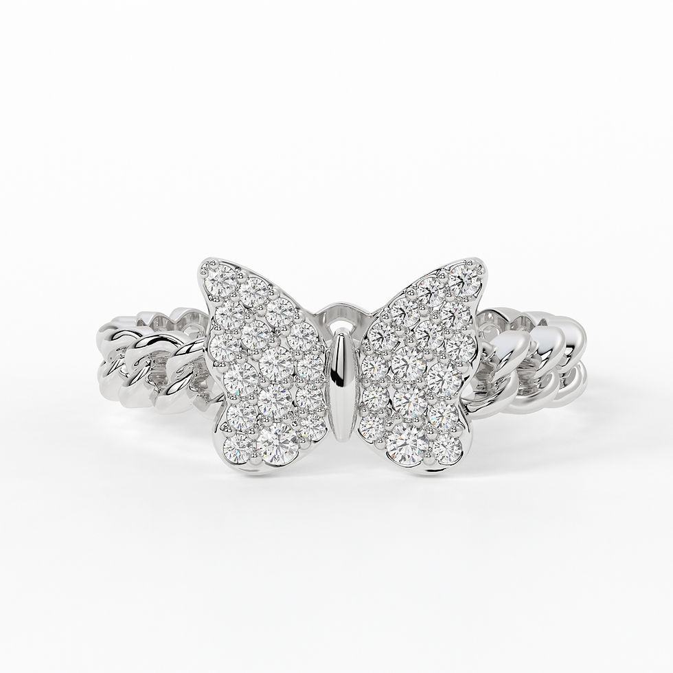 Thumbnail: Butterfly Cuban Link Ring
