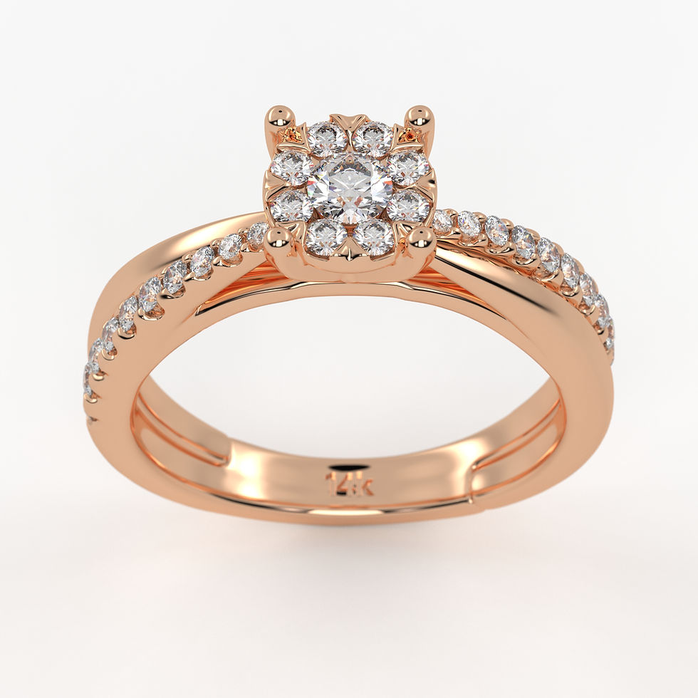 Thumbnail: Halo Twist Ring