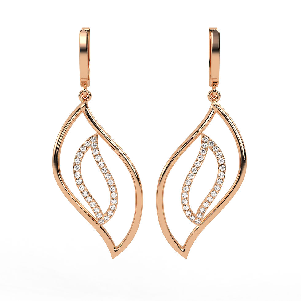 Thumbnail: Open Leaf Earring