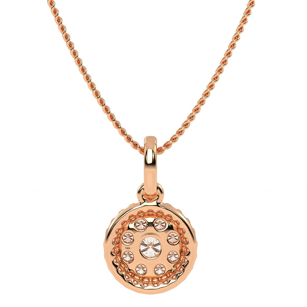 Thumbnail: Round Halo Pendant