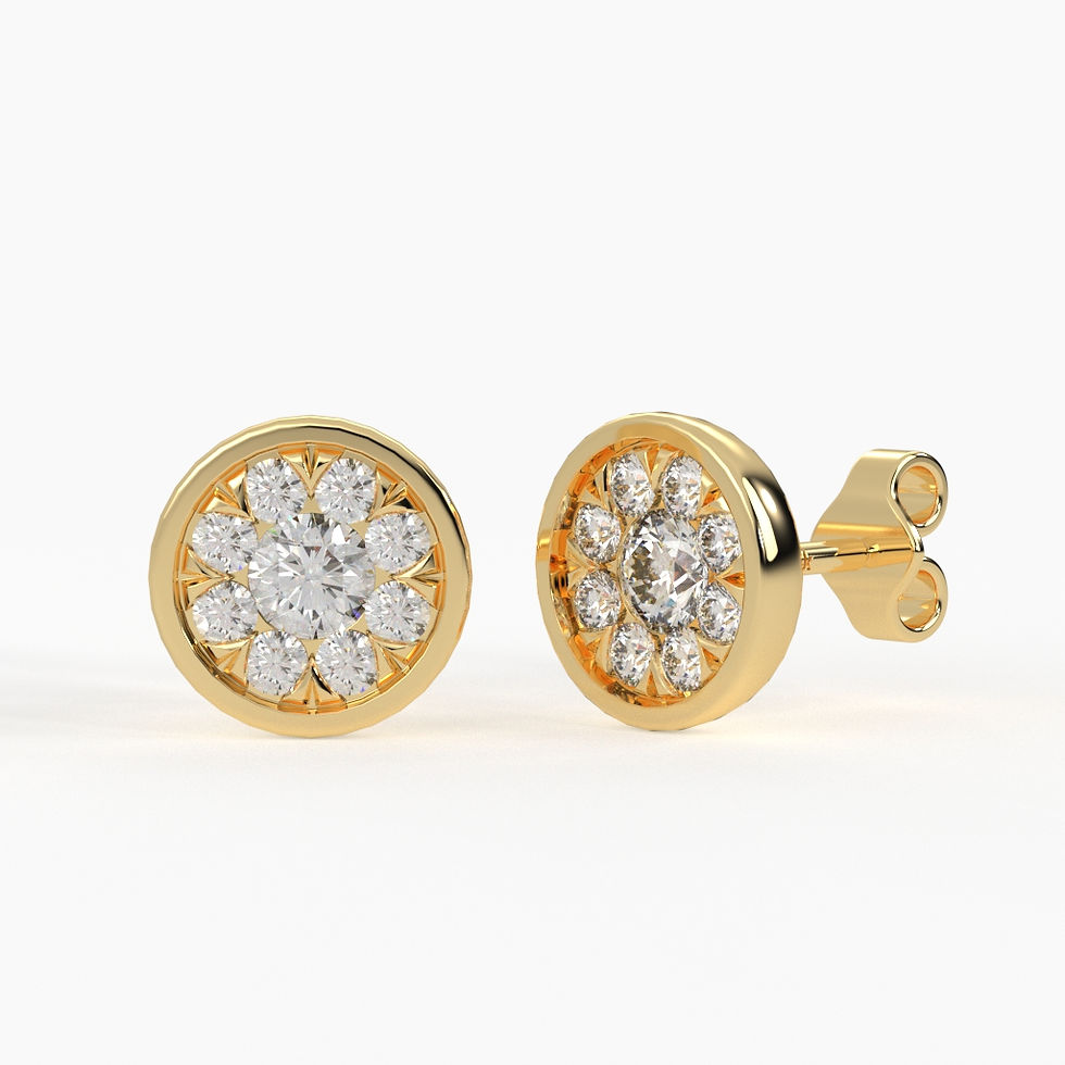 Thumbnail: Bezel Stud Earring