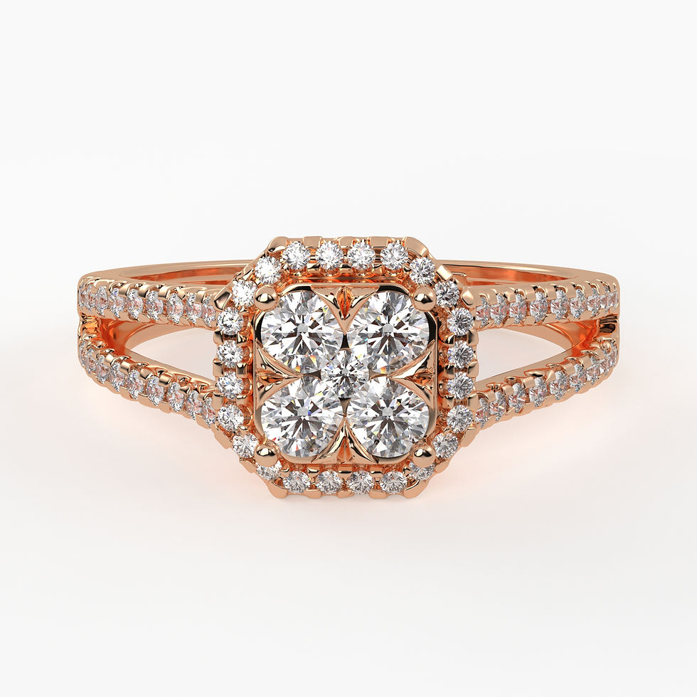 Thumbnail: Floral Shank Ring