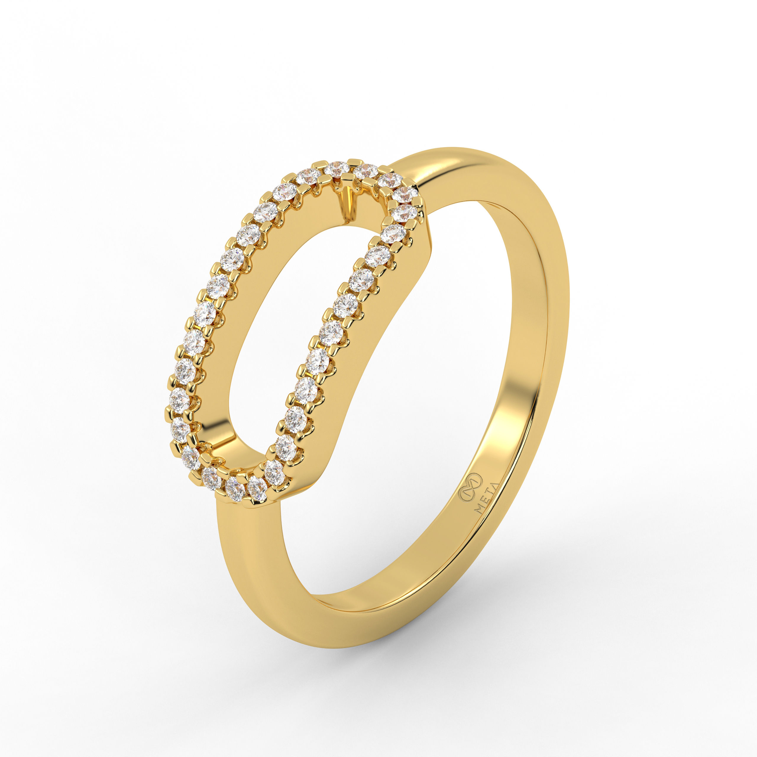 Sleek Open Recta Ring