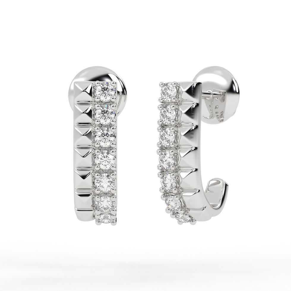 Thumbnail: U Shape Hoop Earrings
