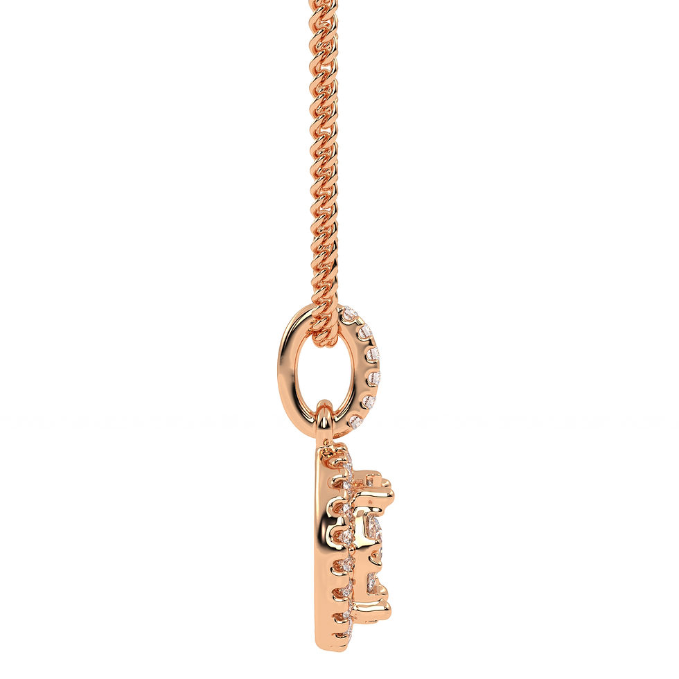 Thumbnail: Round Halo Pendant