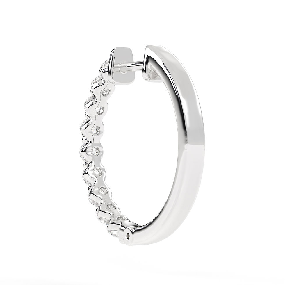 Thumbnail: Prong Hoop Earring