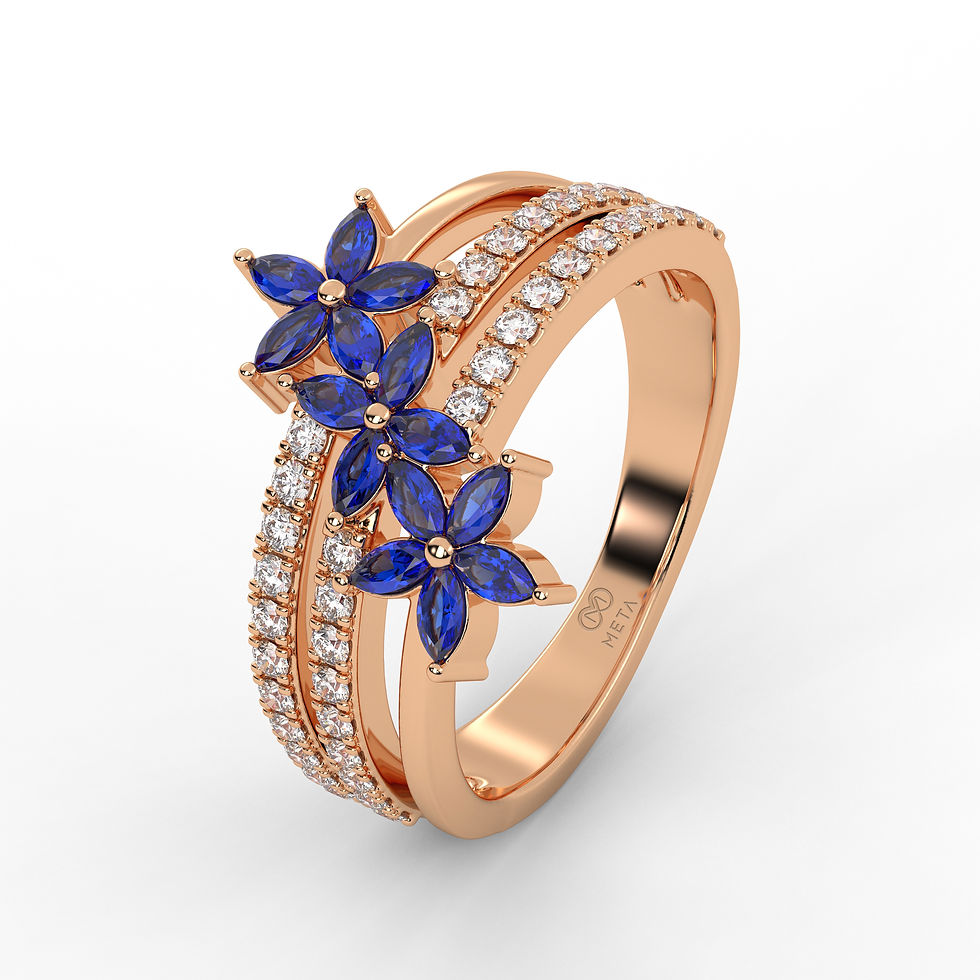 Thumbnail: Sapphire FleurVibe Ring