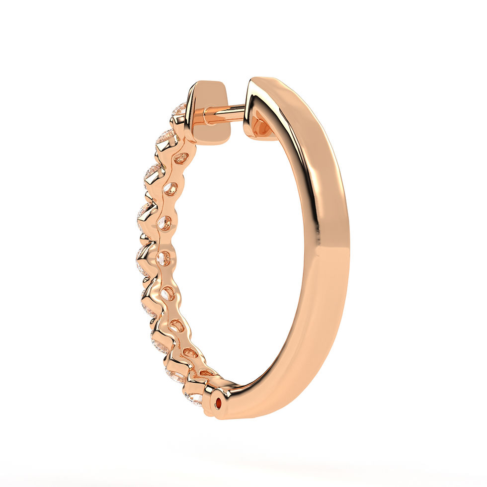 Thumbnail: Prong Hoop Earring
