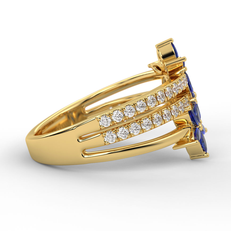 Thumbnail: Sapphire FleurVibe Ring