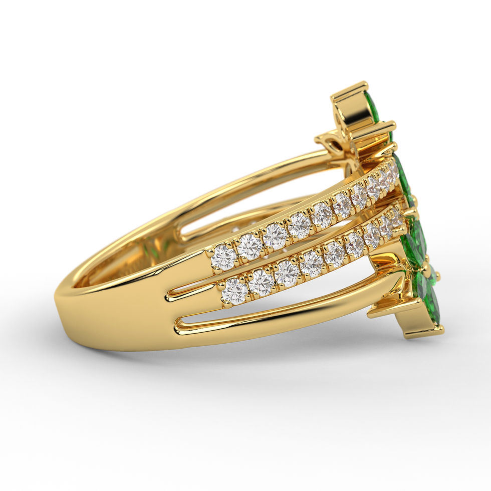 Thumbnail: Emerald Fleur Ring