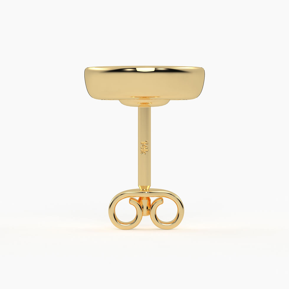 Thumbnail: Bezel Stud Earring