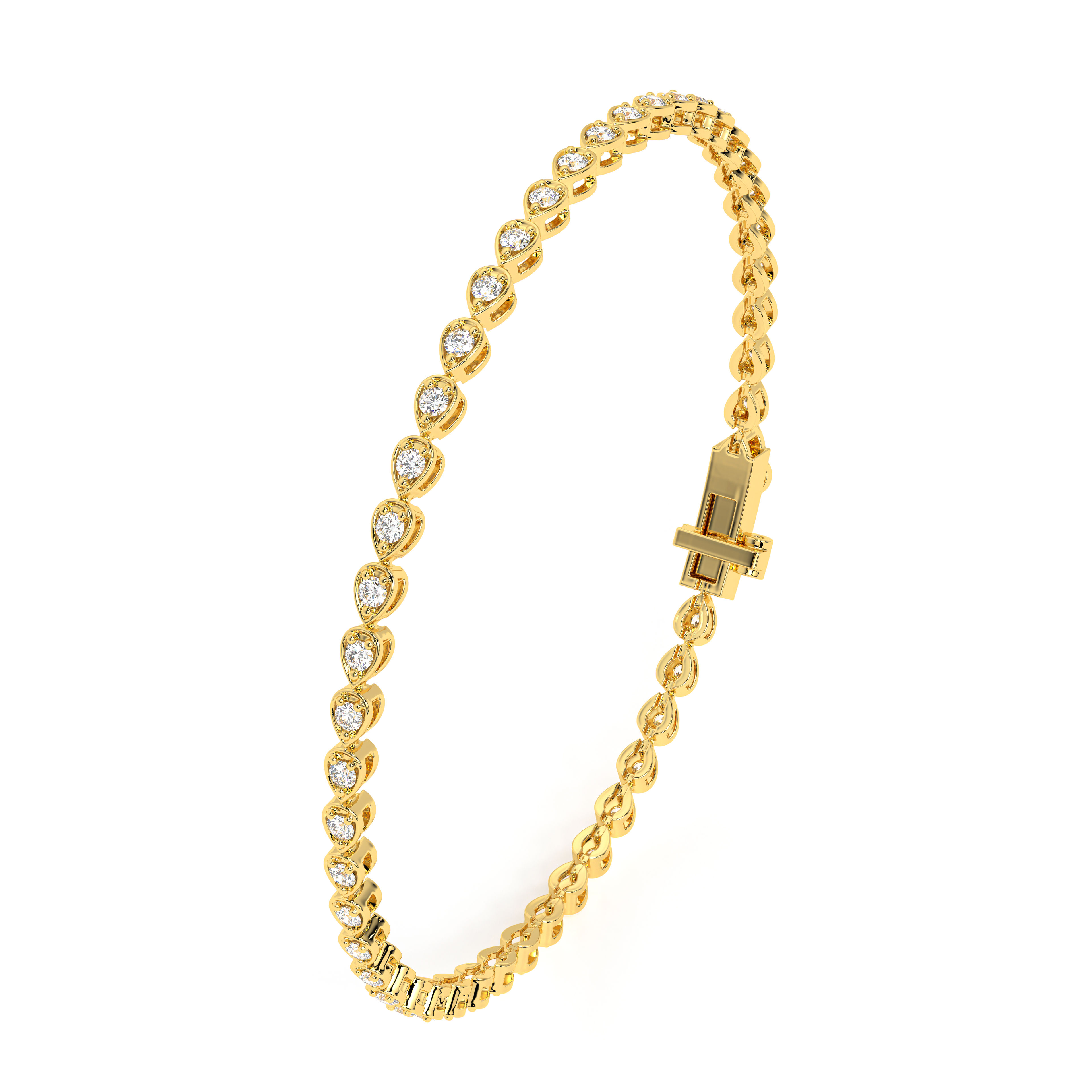 Pear Drop Tennis Bracelet