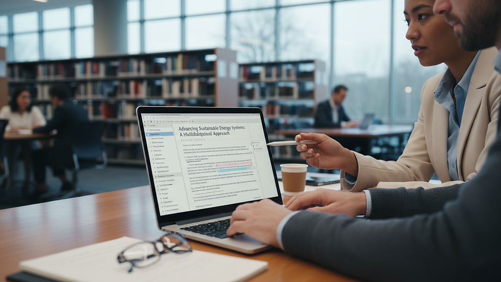 Close-up view of a laptop screen showing a grant proposal draft