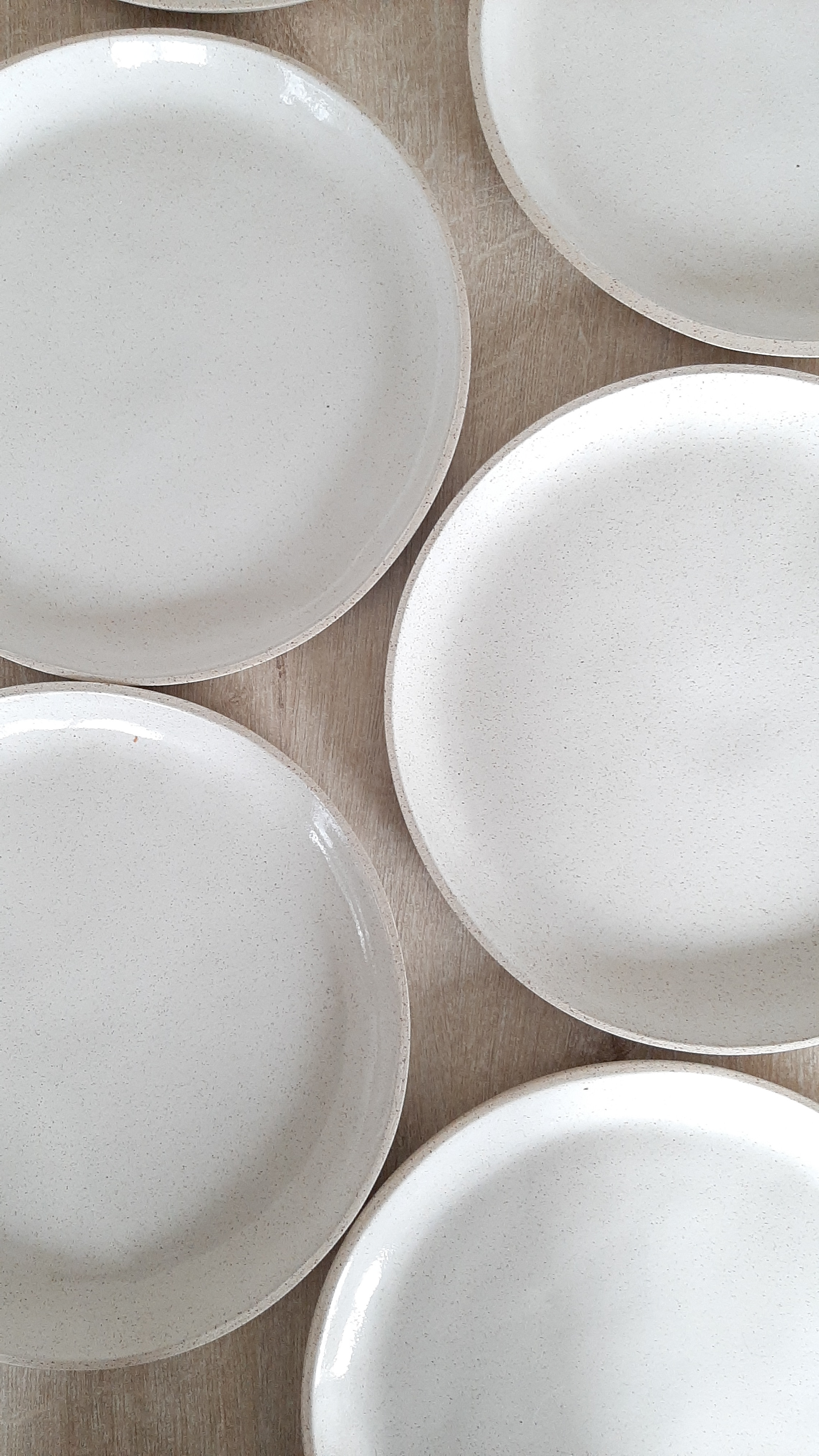 ASSIETTE /L - Blanc Coton / sur commande