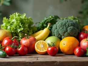 A vibrant display of fresh produce showcasing anti-inflammatory foods