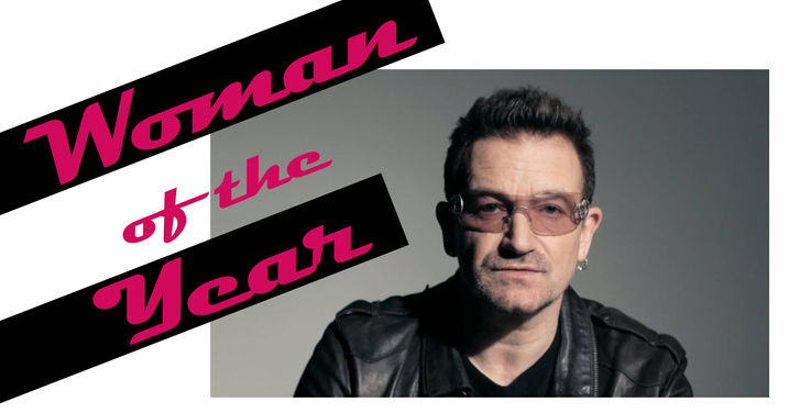 U2: Bono é nomeado a "Mulher do Ano"