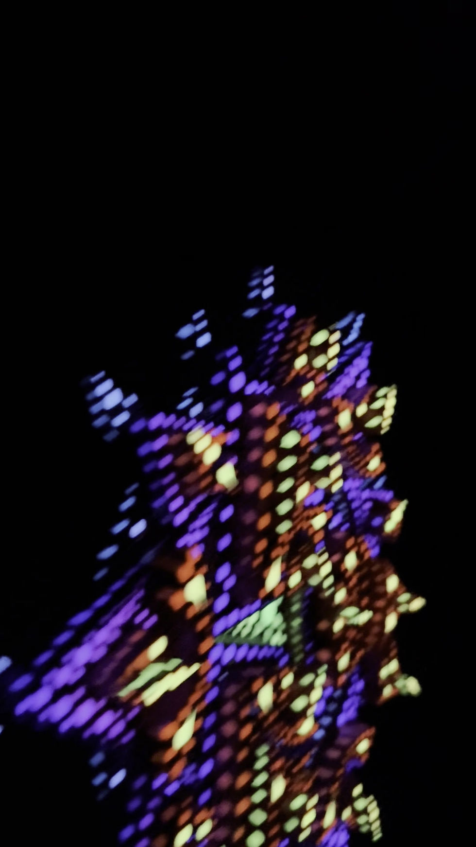 Thumbnail: "GUARDIAN STAR-BEING" 3D UV Glow-in-the-Dark Sculpture Painting – 13”