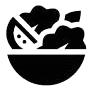 Fresh healthy bowls and salads icon