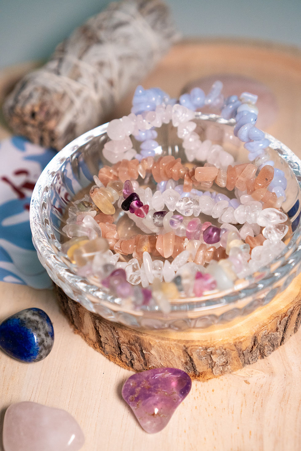 Bracelet Baroque en pierre naturelle de Fluorine