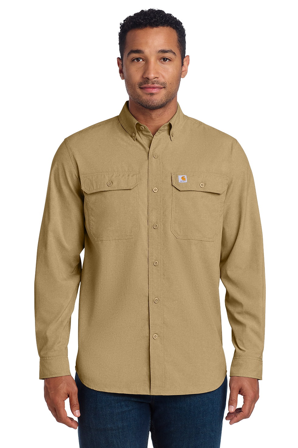 Thumbnail: Carhartt Force® Solid Long Sleeve ShirtW/EMBROIDERY SEAL