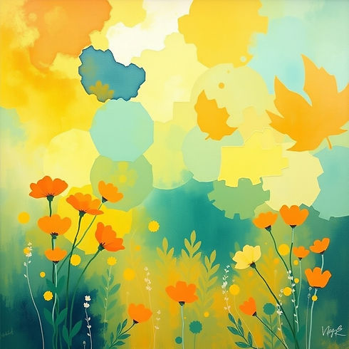 I want a beautiful soothing yet uplifting background using yellows oranges and teals.  Alm...ing.jpg