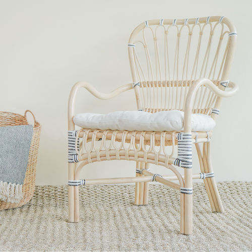 Nadia natural cane relax chair Hartleys Outdoor